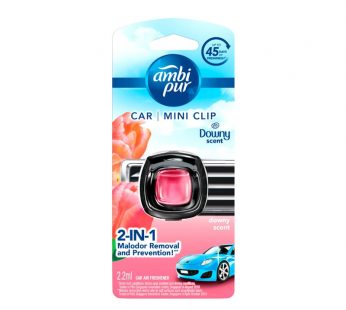 Ambi Pur Car Mini Clip Downy Scent Car Air Freshener 2.2ml