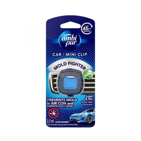 Ambi Pur Car Mini Clip Linen and Sky Car Air Freshener 2.2ml