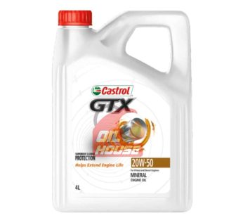 CASTROL GTX 20W-50 MINERAL ENGINE OIL 4L