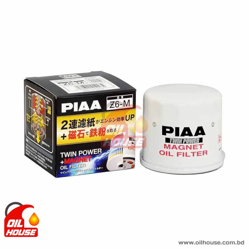 PIAA TWIN POWER+ MAGNET OIL FILTER Z6-M