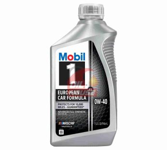 Mobil 1 European Car Formula 0W-40 Full Synthetic Motor Oil 1Quart