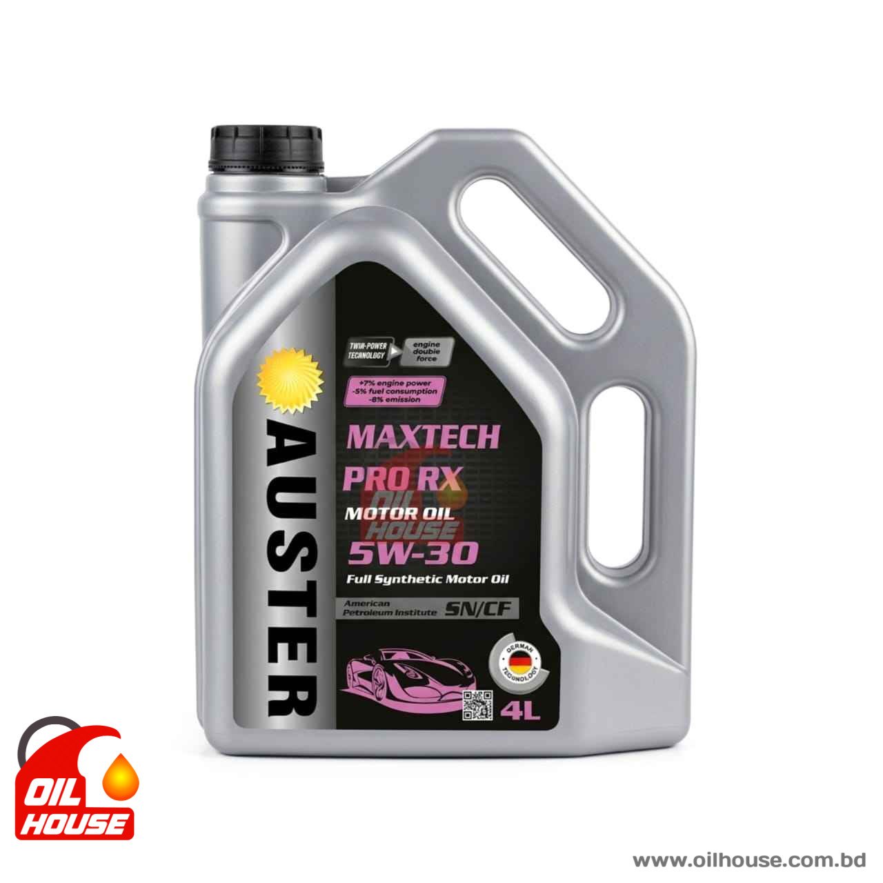 AUSTER MAXTECH PRO RX 5W-30 FULL SYNTHETIC MOTOR OIL 4L