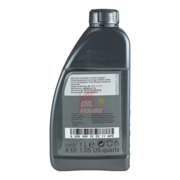 Mercedes-Benz SAE 5W-40 Full Synthetic Engine Oil