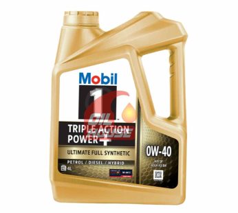 Mobil 1 Triple Action Power+ 0W-40 Full Synthetic Engine Oil 4L