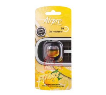 Airpro Citrus Mini Vent Clip Car Air Freshener 2.5ml