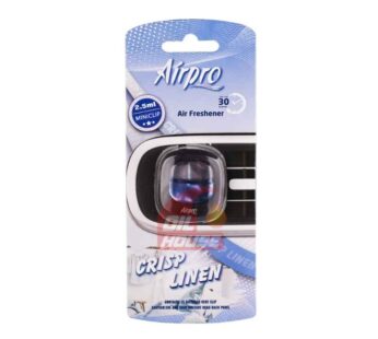 Airpro Crisp Linen Mini Vent Clip Car Air Freshener 2.5ml