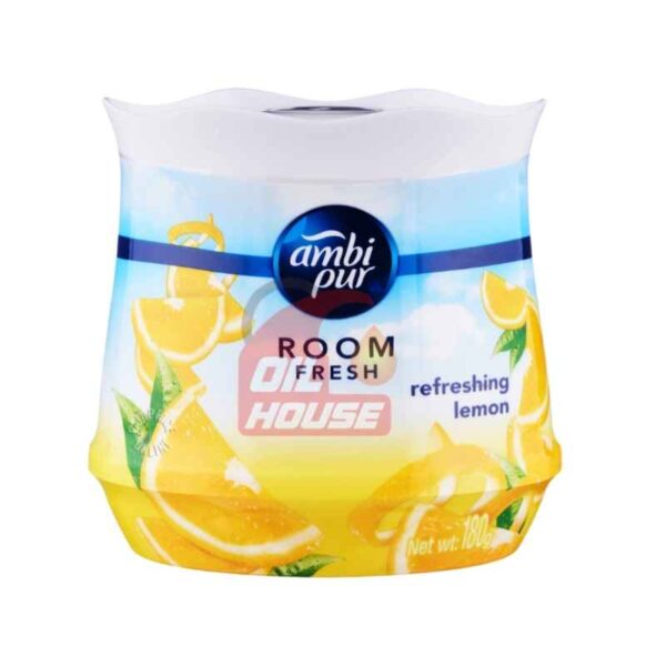 Ambi Pur Room Fresh Refreshing Lemon Air Freshener Gel 180g