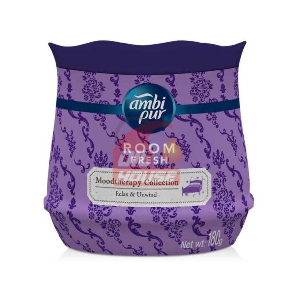 Ambi Pur Room Fresh Relax & Unwind Lavender Air Freshener Gel 180g