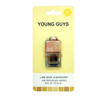 Young Guys Lime Basil & Mandarin Hanging Bottle Auto Air Freshener 5ml