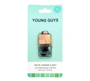 Young Guys White Jasmine & Mint Hanging Bottle Auto Air Freshener 5ml