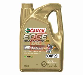 CASTROL EDGE EXTENDED PERFORMANCE 0W-20 FULL SYNTHETIC 5QUART