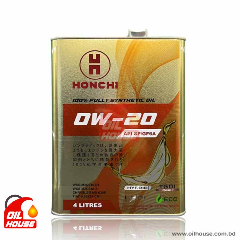 HONCHI 0W-20 FULL SYNTHETIC ENGINE OIL 4L