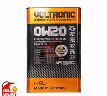 VOLTRONIC 0W-20 FULL SYNTHETIC ENGINE OIL 4L