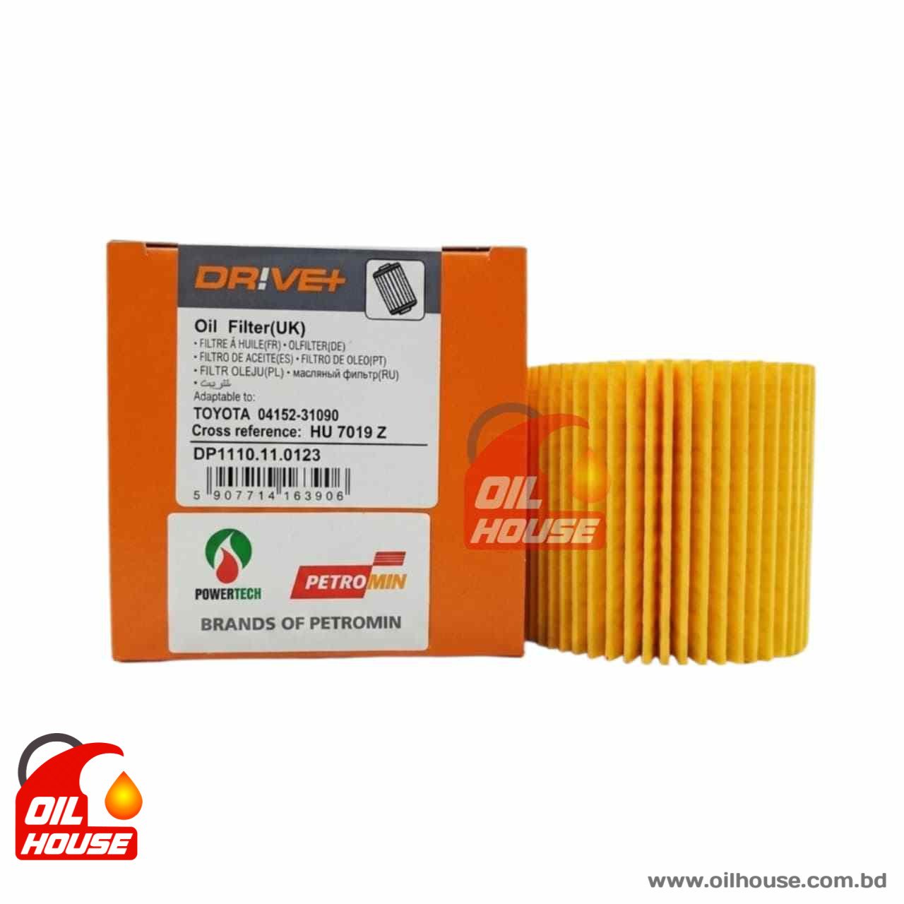 DRIVE+ OIL FILTER DP1110.11.0123 FOR TOYOTA