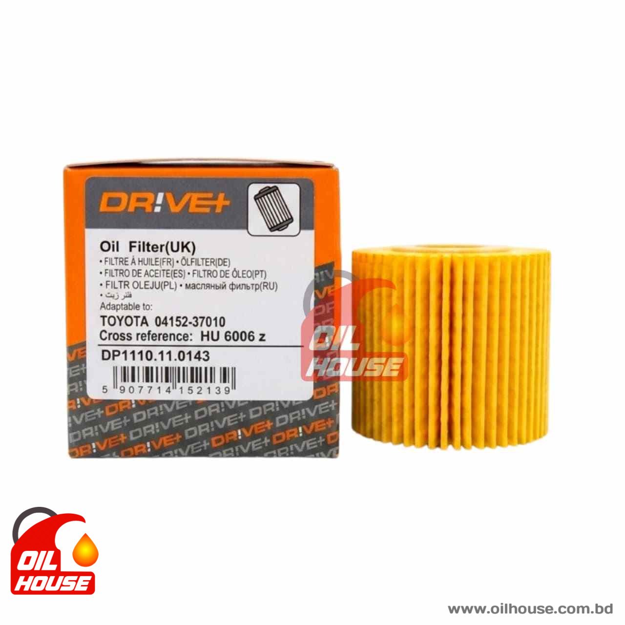 DRIVE+ OIL FILTER DP1110.11.0143 FOR TOYOTA