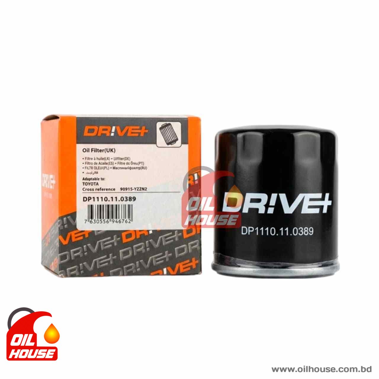DRIVE+ OIL FILTER DP1110.11.0389 FOR TOYOTA
