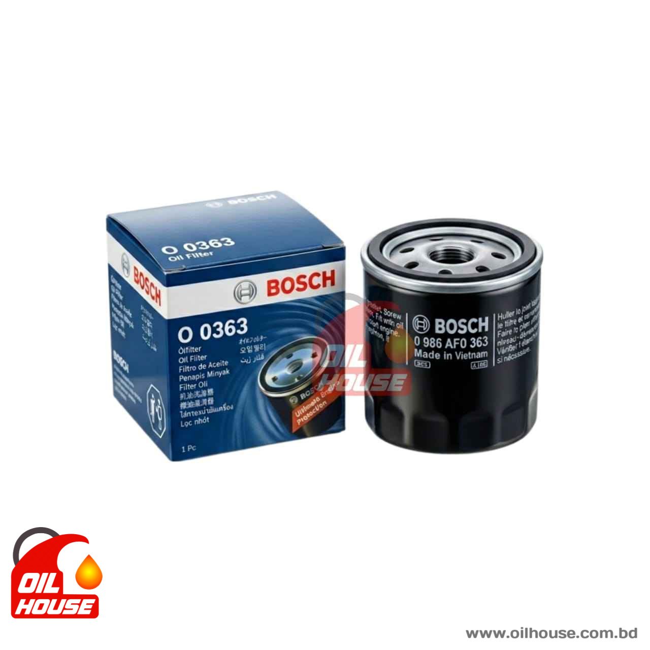 BOSCH OIL FILTER AF0 363 FOR TOYOTA