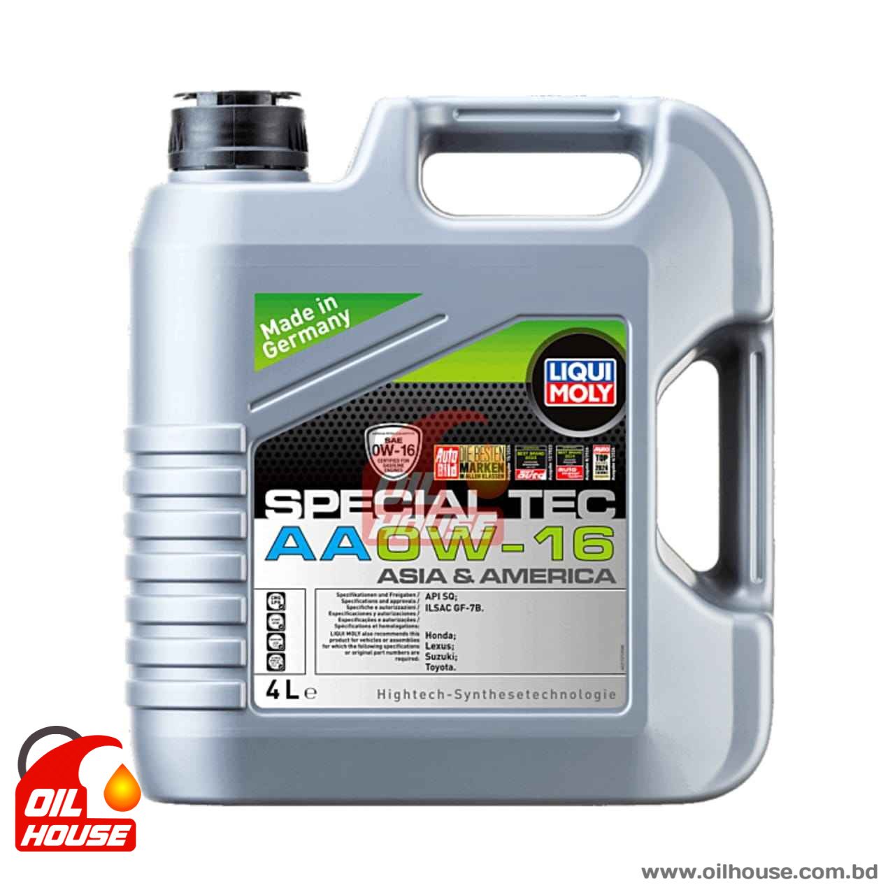 LIQUI MOLY SPECIAL TEC AA 0W-16 SYNTHETIC 4L
