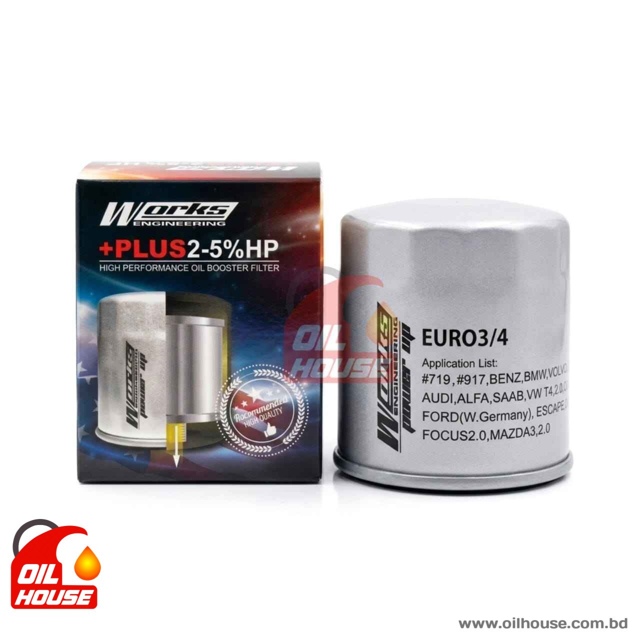 Works Performance Engine Oil Filter EURO 3/4