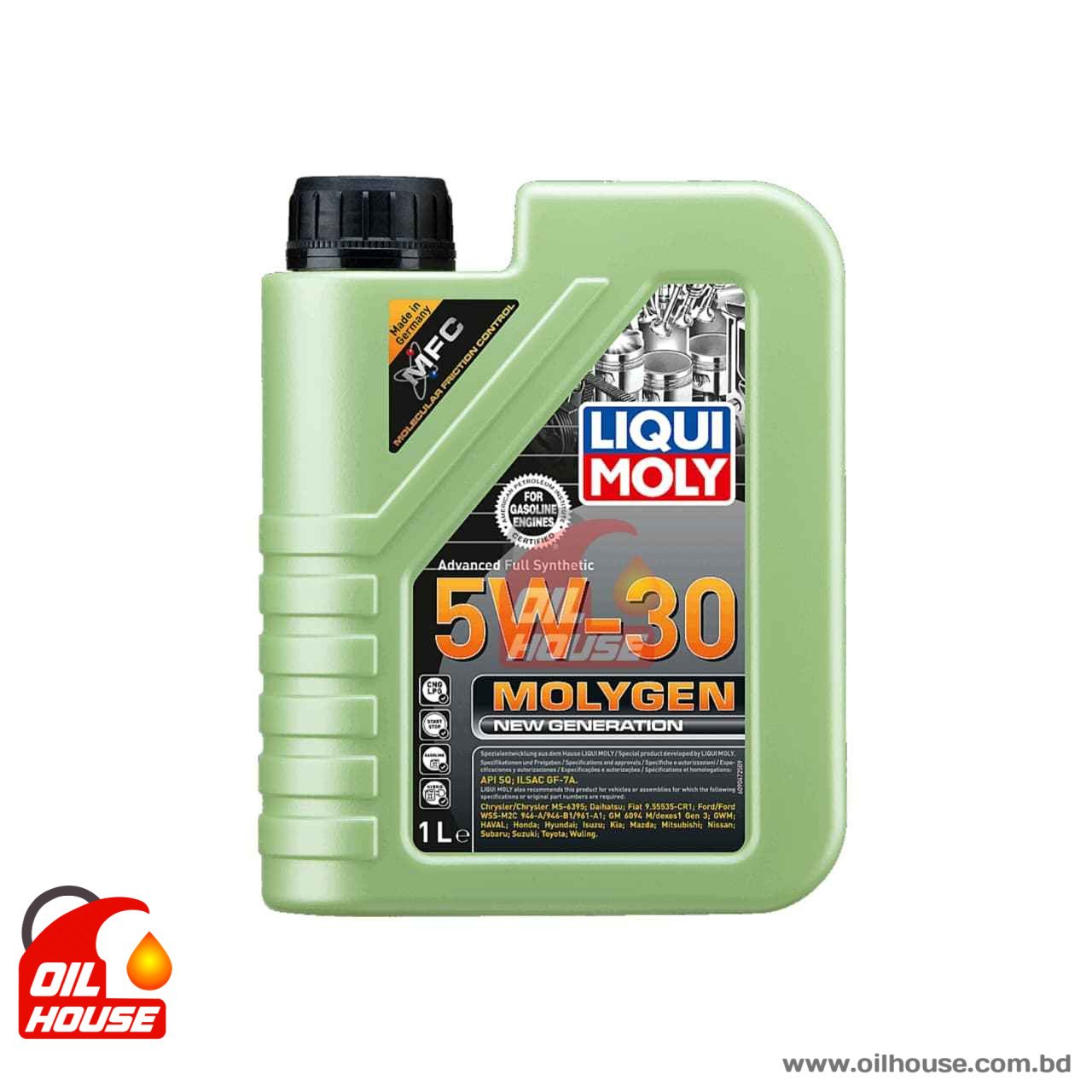LIQUI MOLY MOLYGEN 5W-30 FULL SYNTHETIC ENGINE OIL 1L